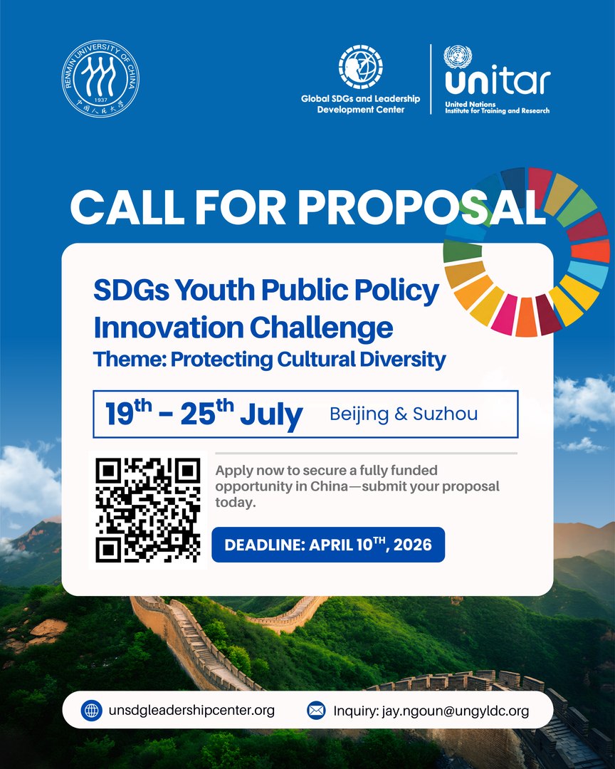 Call for Application: SDGs Youth Public Policy Innovation Challenge 2026
