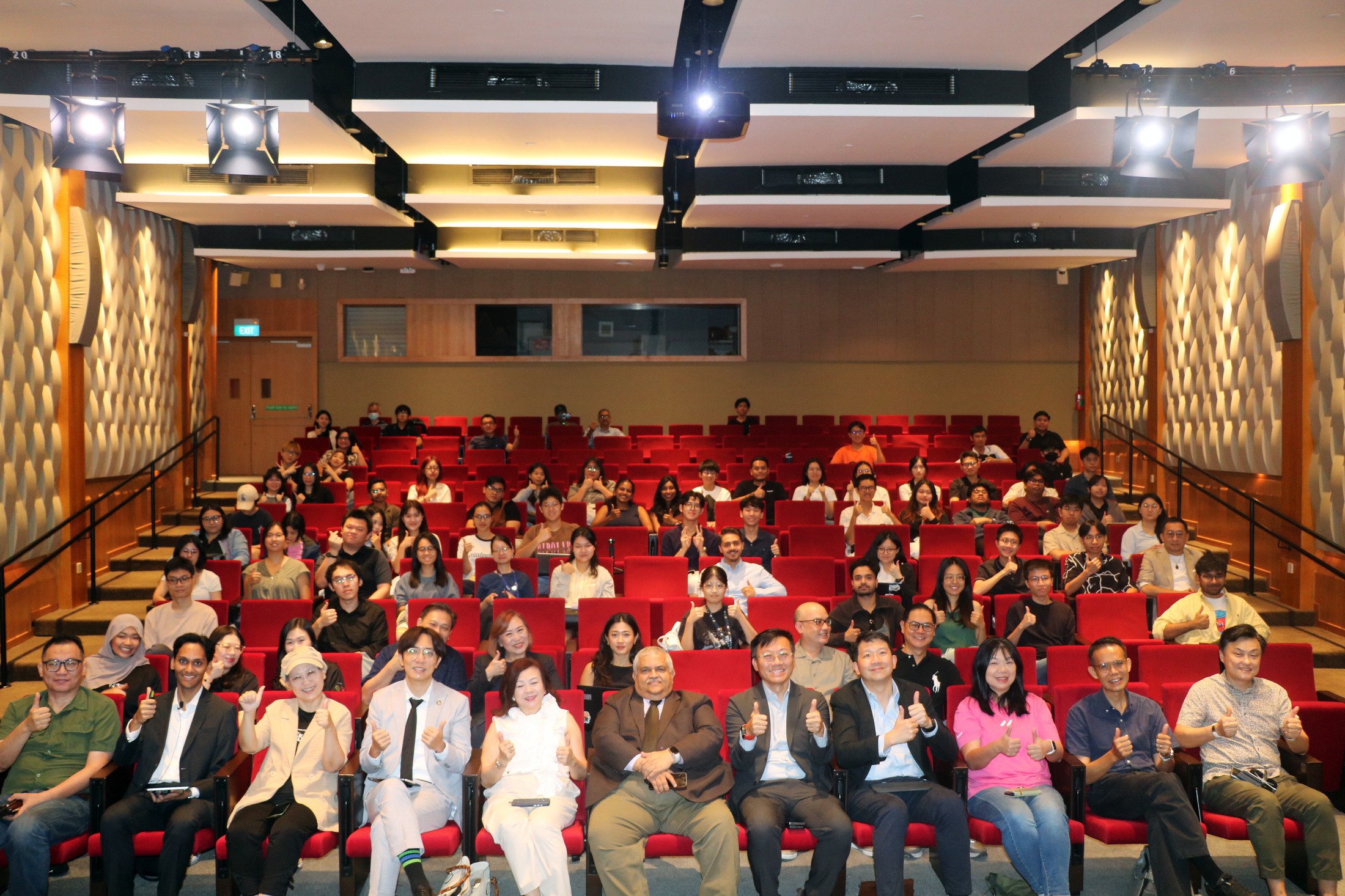 Over 100 youth delegates, students, and sustainability leaders gathered in the Ngee Ann Auditorium at the Asian Civilisations Museum.