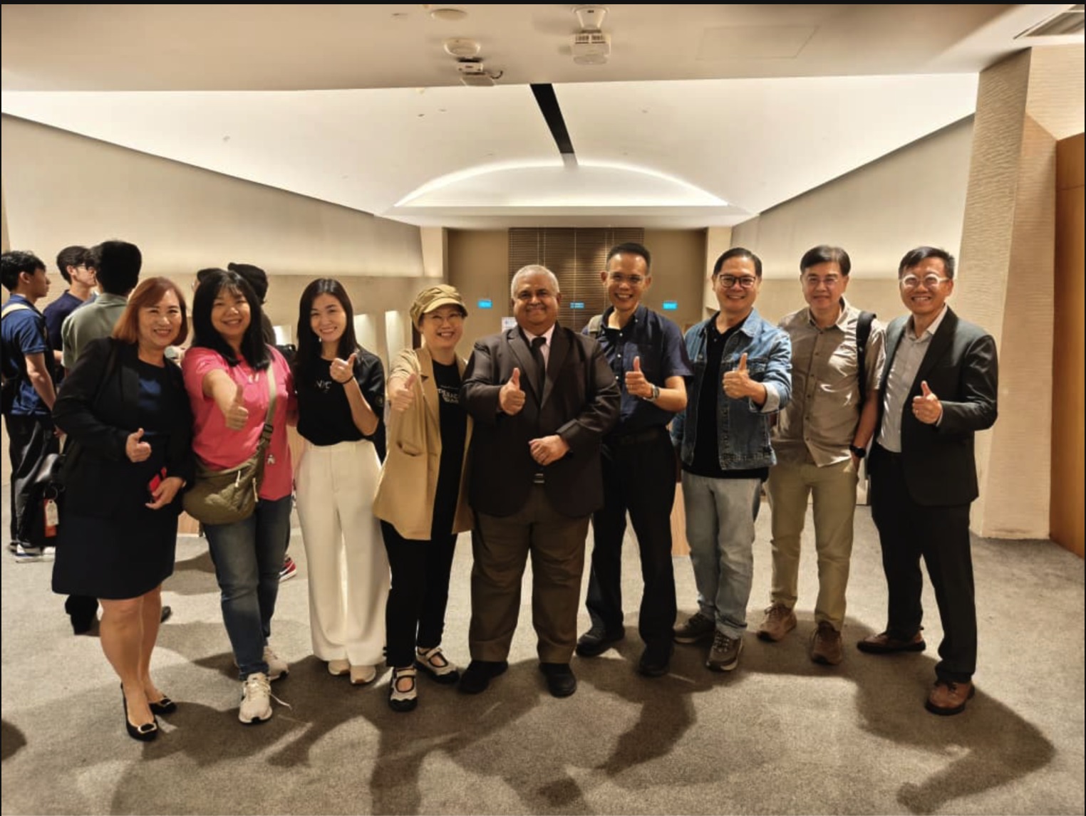 Organising team and partners from GYLDC, GSLDC, and partner institutions gathered at Asian Civilisations Museum during UNite For A Better Tomorrow.
