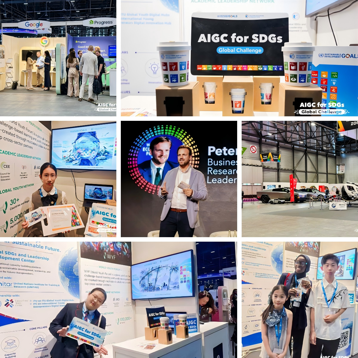 On-site at the AI for Good Global Summit 2026: summit stage and youth exchange